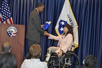 Peace Corps Director Aaron S. Williams and Assistant Secretary Duckworth
