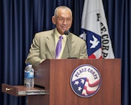 National Aeronautics and Space Administration (NASA) Administrator and retired Marine Corps Maj. Gen. Charles F. Bolden, Jr. visits Peace Corps headquarters.