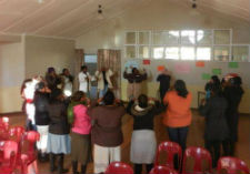 English teachers in South Africa at a three-day camp.