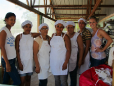 Fruticoop, Inc. workers with Peace Corps volunteer Ashley Ensminger 