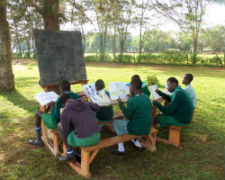 Students at the deaf school who will benefit from Peace Corps volunteer Kelsey Full's project.