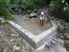 Cleaning the water storage area before putting it into use