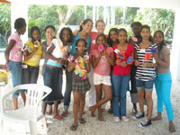 Camp GLOW in the Dominican Republic last year.