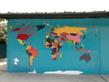 The map in Ecuador