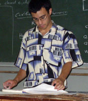 Peace Corps Volunteer Joseph Chow teaching in Tanzania