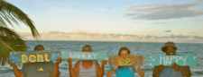 Don't Worry Be Happy at Sandy Beach Restaurant