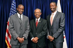 Milton Ochieng', M.D., Earl Yates, and Fred Ochieng', M.D.
