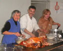 Moroccan volunteers and staff demonstrate that behind every great feast is a lot of hard work.