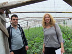 Sharon interviewed beneficiaries of the Millennium Challenge Account's irrigation project.