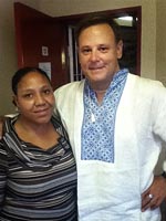 PCRV David O'Neill with Andronicah "Taz" Baart, Administrative Officer of LEGATUS.