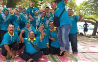 Gina with her fellow teachers