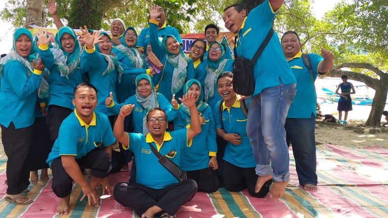 Gina with her fellow teachers