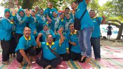 Gina with her fellow teachers