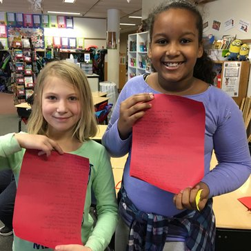 Minnesota students participating in World Wise Schools receive their letters from Albania.