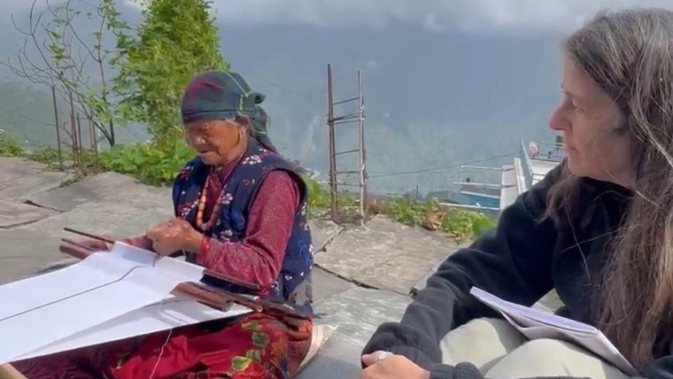Karen is helping to raise awareness about the lives and work of traditional weavers in Nepal.