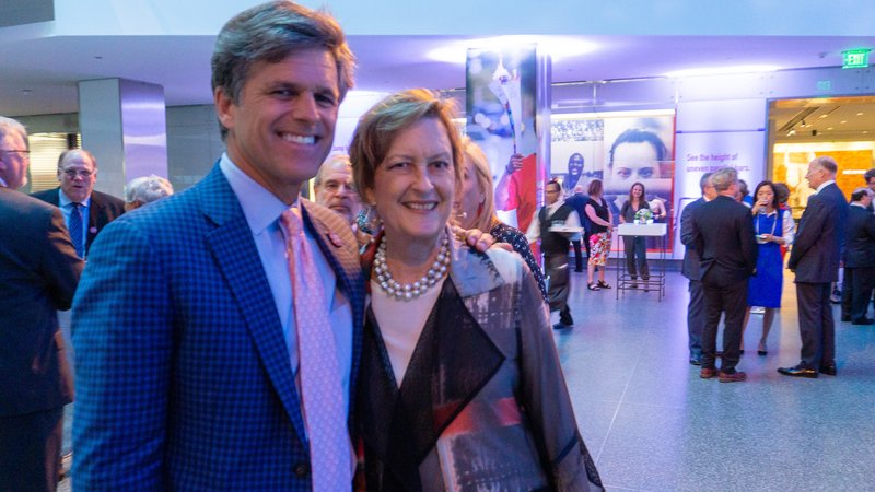 Jody Olsen with Timothy Shriver, Special Olympics