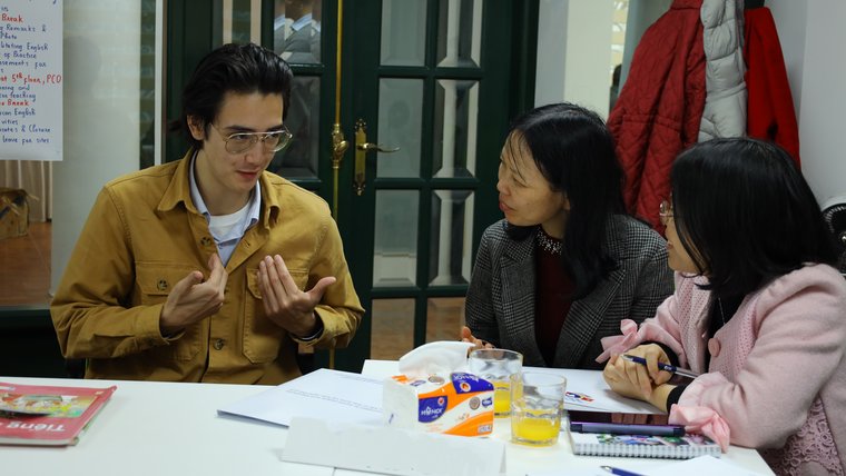 Preston S at a counterpart workshop in Viet Nam.