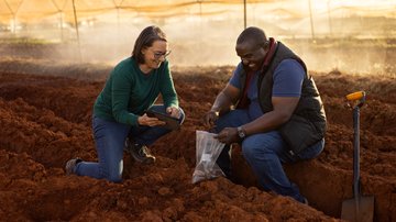 Peace Corps Agriculture Volunteer and Counterpart