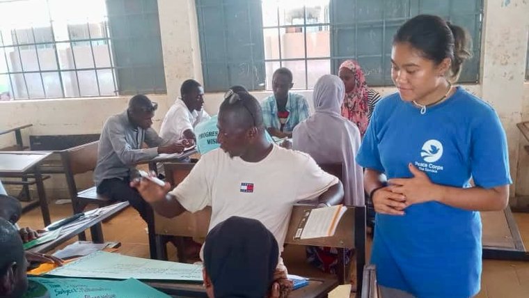Trinity C is an education volunteer in The Gambia.