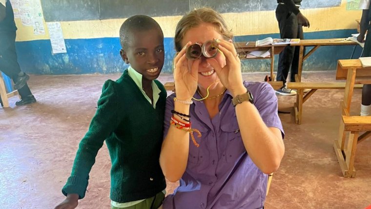 Savannah works with the Deaf community in Kenya.