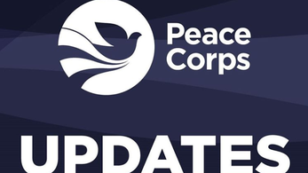 Peace Corps logo with the work UPDATES