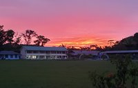 Sunset at the school campus