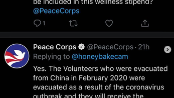 Screenshot of twitter conversation