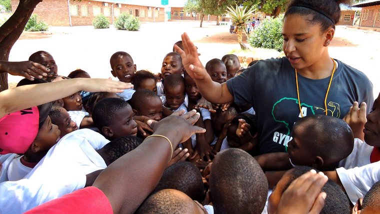 Volunteer at a school event