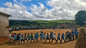 Community members in a circle