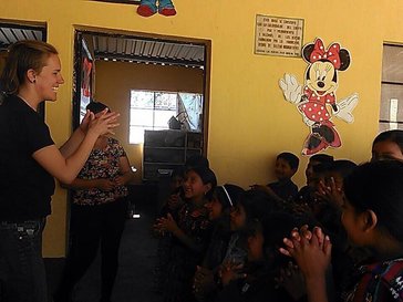 Miss Allyson talking about about personal hygiene.