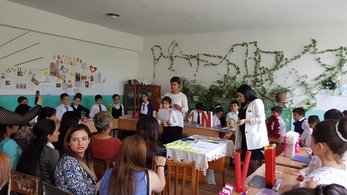 End of the Year Concert with my counterpart at the school.