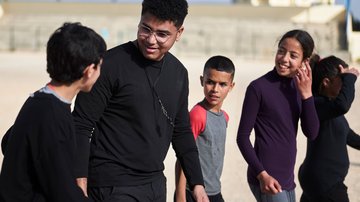 Group of kids walking