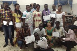 group photo completion certificates