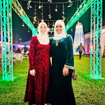 Georgia and host sister Rehanna A.