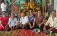 Jazz Perry with hosts in Cambodia