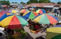 A colorful market in Timor-Leste