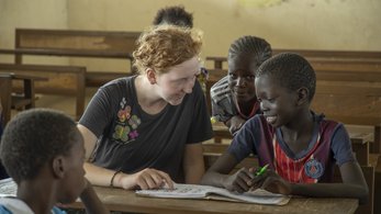 Peace Corps The Gambia Volunteer Teaching Her Students