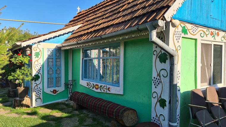 Traditional Moldovan house in the rural area