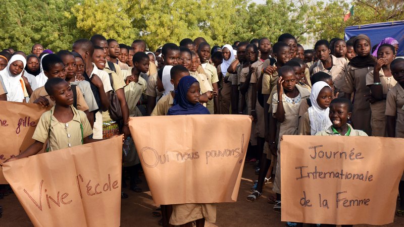 IWD Student March, Sinende, Benin