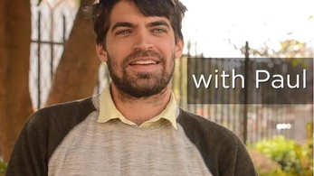 A white male speaks with overlay text that reads "with paul"