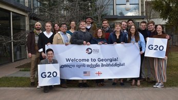 Volunteers arrive in Georgia