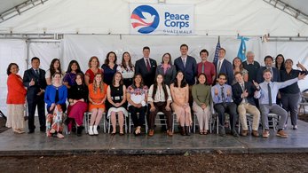 Volunteers in Guatemala swear-in