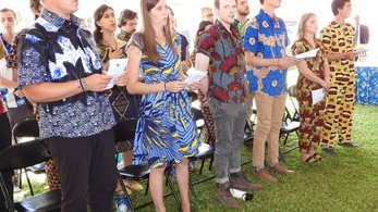 Volunteers in Zambia swear-in