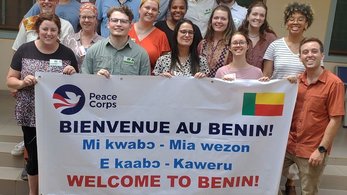Volunteers arrive in Benin