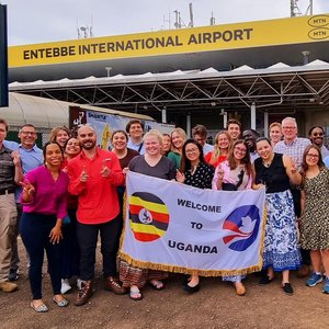 Trainees arrive in uganda