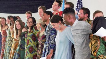 Volunteers in Rwanda Swear-in
