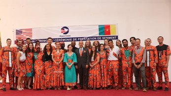 Volunteers swear-in in Cameroon