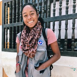 Currently serving volunteer Selena Montelongo