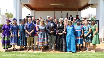 Volunteers in South Africa are sworn-in