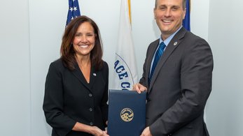 Peace Corps Director Carol Spahn and the Selective Service System’s Acting Director Joel Spangenberg signed a new Memorandum of Understanding